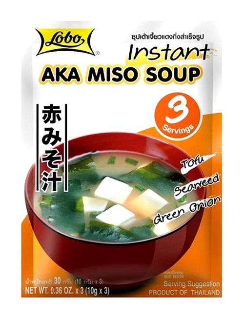 Zuppa di Miso Aka istantanea in polvere - Lobo 30g. (3x10g.)